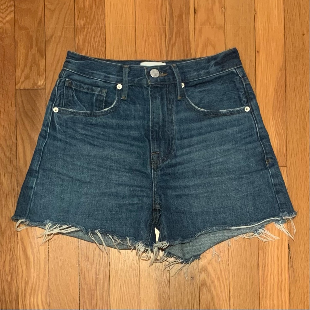 frame denim shorts
